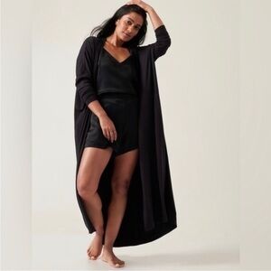 Athleta Modal Long Length Wine Shade Robe Size Small/Medium